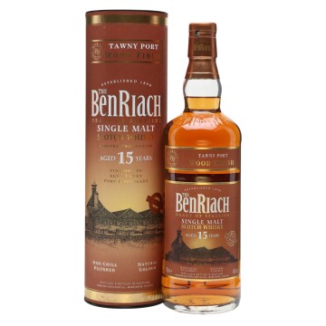 BenRiach 15 Years Speyside Single Malt Scotch Whisky Portwood Finish